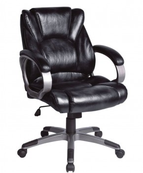 Кресло офисное BRABIX "Eldorado EX-504", экокожа, черное, 530874 в Верхней Салде - verhnyaya-salda.ok-mebel.com | фото