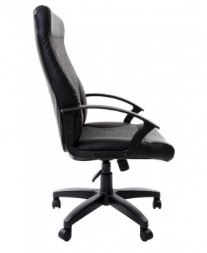 Кресло офисное BRABIX "Trust EX-535" (экокожа/черная/ткань серая) 531383 в Верхней Салде - verhnyaya-salda.ok-mebel.com | фото 4
