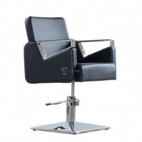 Кресло парикмахерское Barneo 6300V5 черное в Верхней Салде - verhnyaya-salda.ok-mebel.com | фото 1