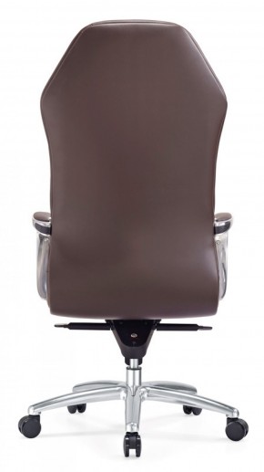 Кресло руководителя Бюрократ _AURA/BROWN коричневый в Верхней Салде - verhnyaya-salda.ok-mebel.com | фото 5