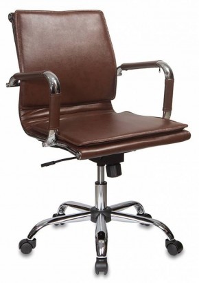 Кресло руководителя Бюрократ CH-993-LOW/BROWN коричневый в Верхней Салде - verhnyaya-salda.ok-mebel.com | фото