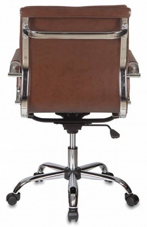 Кресло руководителя Бюрократ CH-993-LOW/BROWN коричневый в Верхней Салде - verhnyaya-salda.ok-mebel.com | фото 4