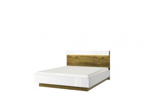 Кровать 160 с подъемником, TORINO, цвет белый/Дуб наварра в Верхней Салде - verhnyaya-salda.ok-mebel.com | фото 1
