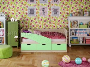 Кровать Бабочки (Салатовый матовый) 1600 в Верхней Салде - verhnyaya-salda.ok-mebel.com | фото