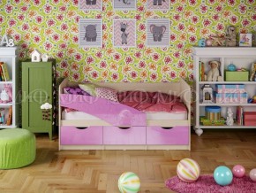 Кровать Бабочки (Сиреневый металлик) 1600 в Верхней Салде - verhnyaya-salda.ok-mebel.com | фото