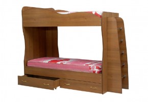 Кровать детская 2-х ярусная Юниор-1 (800*2000) ЛДСП в Верхней Салде - verhnyaya-salda.ok-mebel.com | фото 1