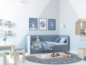 Кровать-диван Leonardo 160*70 (Голубой) + боковина в Верхней Салде - verhnyaya-salda.ok-mebel.com | фото 5
