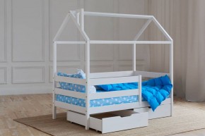 Кровать-домик 80*160 Белый в Верхней Салде - verhnyaya-salda.ok-mebel.com | фото 3