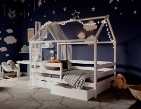 Кровать-домик 80*190 Белый в Верхней Салде - verhnyaya-salda.ok-mebel.com | фото