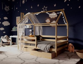 Кровать-домик 80*190 без покраски в Верхней Салде - verhnyaya-salda.ok-mebel.com | фото