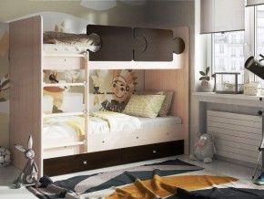 Кровать двухъярусная "Тетрис" (щиты) с бортиками + ящики в Верхней Салде - verhnyaya-salda.ok-mebel.com | фото 3