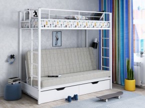 Кровать двухъярусная с диваном "Мадлен-ЯЯ" с ящиками в Верхней Салде - verhnyaya-salda.ok-mebel.com | фото