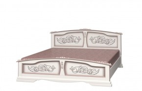 ЕЛЕНА Кровать из массива 1400 (Дуб Молочный) в Верхней Салде - verhnyaya-salda.ok-mebel.com | фото