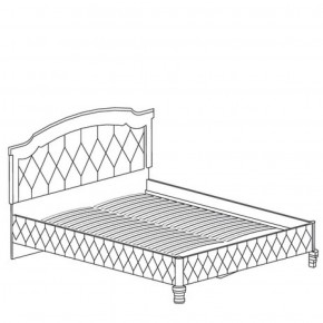 Кровать с обивкой №488 Марлен (1600) Кремовый белый в Верхней Салде - verhnyaya-salda.ok-mebel.com | фото 2