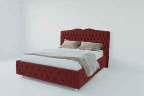 Кровать Нягань с ПМ 1200 (велюр бордо) в Верхней Салде - verhnyaya-salda.ok-mebel.com | фото