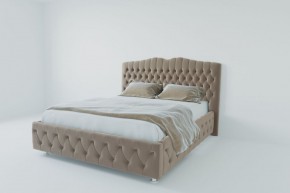 Кровать Нягань с ПМ 1200 (велюр серый) в Верхней Салде - verhnyaya-salda.ok-mebel.com | фото