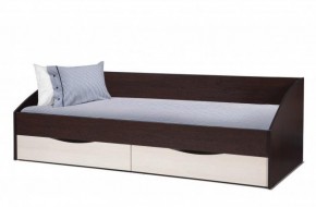 Кровать одинарная "Фея - 3" симметричная New (2000Х900) венге/вудлайн кремовый в Верхней Салде - verhnyaya-salda.ok-mebel.com | фото