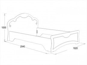 Кровать Ольга-10 МДФ (1600) без основания в Верхней Салде - verhnyaya-salda.ok-mebel.com | фото 2