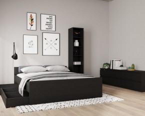 Кровать ОРИОН двухспальная с ортопедическим основанием 160х200, цвет Дуб Венге в Верхней Салде - verhnyaya-salda.ok-mebel.com | фото 3
