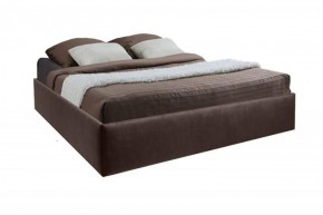 Кровать Подиум с ПМ 1400 (экокожа коричневая) в Верхней Салде - verhnyaya-salda.ok-mebel.com | фото 1