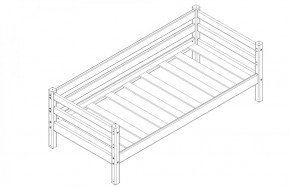 Кровать с задней защитой Соня (Вариант 2) в Верхней Салде - verhnyaya-salda.ok-mebel.com | фото 2