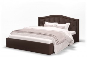 Кровать Стелла 1200 + Основание (Лесмо brown) коричневый в Верхней Салде - verhnyaya-salda.ok-mebel.com | фото