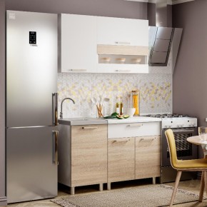 Кухня Айсбери 1.2 м (Белый/Дуб Сонома) в Верхней Салде - verhnyaya-salda.ok-mebel.com | фото