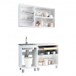 Кухня Айсбери 1.2 м (Белый/Дуб Сонома) в Верхней Салде - verhnyaya-salda.ok-mebel.com | фото 2