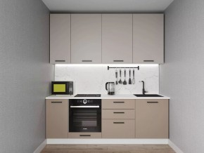 Кухонный гарнитур Каппучино 2200 h950 (Стол. 38мм) в Верхней Салде - verhnyaya-salda.ok-mebel.com | фото