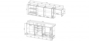Кухонный гарнитур Капри 2550 (Стол. 38мм) в Верхней Салде - verhnyaya-salda.ok-mebel.com | фото 2