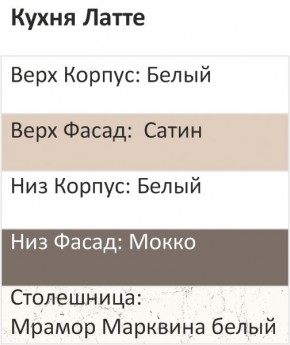 Кухонный гарнитур Латте 2000 (Стол. 38мм) в Верхней Салде - verhnyaya-salda.ok-mebel.com | фото 3