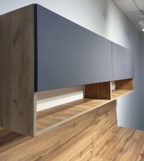 Кухонный гарнитур «Монако» 2.0 м Серия 2 МДФ с фрезеровкой (Дуб Золотой/Графит) в Верхней Салде - verhnyaya-salda.ok-mebel.com | фото 5