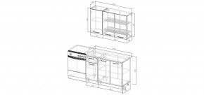 Кухонный гарнитур Ниагара 1200 (Стол. 38мм) в Верхней Салде - verhnyaya-salda.ok-mebel.com | фото 2