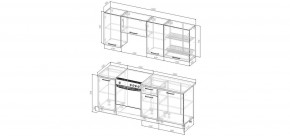 Кухонный гарнитур Смоки 2000 (Стол. 26мм) в Верхней Салде - verhnyaya-salda.ok-mebel.com | фото 2