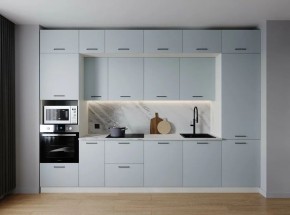 Кухонный гарнитур Смоки 3400 (Стол. 26мм) в Верхней Салде - verhnyaya-salda.ok-mebel.com | фото