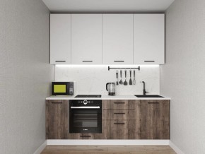 Кухонный гарнитур Старое Дерево 2200 h950 (Стол. 38мм) в Верхней Салде - verhnyaya-salda.ok-mebel.com | фото