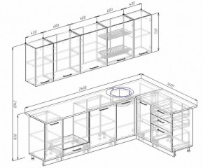 Кухонный гарнитур угловой Графика 2600х1600 (Стол. 26мм) в Верхней Салде - verhnyaya-salda.ok-mebel.com | фото 2