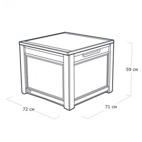 Квадратный сундук Cube Rattan 208 л в Верхней Салде - verhnyaya-salda.ok-mebel.com | фото 4