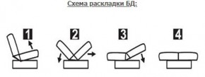 ЛАУРА ЛЮКС Диван Лаура Люкс БД+2подушки в Верхней Салде - verhnyaya-salda.ok-mebel.com | фото 7