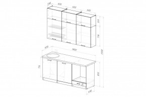 ЛИОРА Кухонный гарнитур Макси 2 (1800 мм) ПМ в Верхней Салде - verhnyaya-salda.ok-mebel.com | фото 2