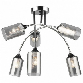 Люстра на штанге Imex MD.2195 MD.2195-6-S-BK+CH в Верхней Салде - verhnyaya-salda.ok-mebel.com | фото