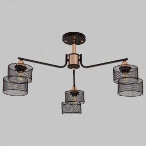 Люстра на штанге Imex MD.4252 MD.4252-3-S-BK+FGD в Верхней Салде - verhnyaya-salda.ok-mebel.com | фото