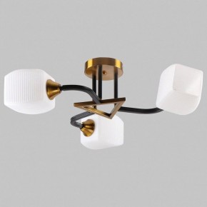 Люстра на штанге Imex MD.52009 MD.52009-3-S-BK+GAB в Верхней Салде - verhnyaya-salda.ok-mebel.com | фото