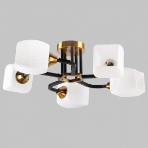 Люстра на штанге Imex MD.52009 MD.52009-5-S-BK+GAB в Верхней Салде - verhnyaya-salda.ok-mebel.com | фото