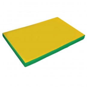 Мат гимнастический, прямоугольный. Длина 2 м, ширина 1 м, толщина 8 см зеленый-желтый   в Верхней Салде - verhnyaya-salda.ok-mebel.com | фото