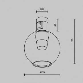 Накладной светильник Maytoni Bubble TR148-1-3W4K-PT в Верхней Салде - verhnyaya-salda.ok-mebel.com | фото 6