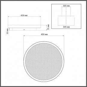 Накладной светильник Sonex Shimmers 7736/60L в Верхней Салде - verhnyaya-salda.ok-mebel.com | фото 8