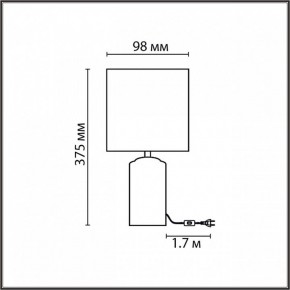 Настольная лампа декоративная Lumion Terazio 8141/1T в Верхней Салде - verhnyaya-salda.ok-mebel.com | фото 4