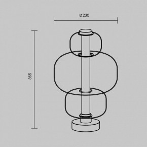 Настольная лампа декоративная Maytoni Atmos MOD364TL-L15B3K в Верхней Салде - verhnyaya-salda.ok-mebel.com | фото 5