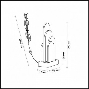 Настольная лампа декоративная Odeon Light Foros 5438/12TL в Верхней Салде - verhnyaya-salda.ok-mebel.com | фото 5